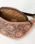 American Darling Fanny Pack Hand Tooled Genuine Western Leather Women Bag Handbag Purse |