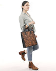 American Darling Hand Tooled Genuine Leather Tote Bag | Western Travel Bags College