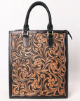 American Darling Hand Tooled Genuine Leather Tote Bag | Western Travel Bags College