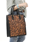 American Darling Hand Tooled Genuine Leather Tote Bag | Western Travel Bags College
