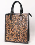 American Darling Hand Tooled Genuine Leather Tote Bag | Western Travel Bags College
