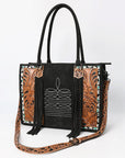 American Darling Tote Hand Tooled Suede Genuine Western Leather Women Bag Western Handbag Purse
