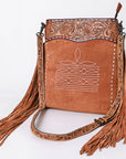 American Darling Cross Body Hand Tooled Suede Genuine Western Leather Women Bag Western Handbag Purse