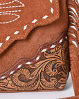 American Darling Cross Body Hand Tooled Suede Genuine Western Leather Women Bag Western Handbag Purse