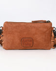 American Darling ADBG1662 Cross Body Hand Tooled Suede Genuine Western Leather Women Bag Western Handbag Purse