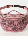American Darling Fanny Pack Hand Tooled Genuine Western Leather Women Bag Handbag Purse |