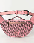 American Darling Fanny Pack Hand Tooled Genuine Western Leather Women Bag Handbag Purse |