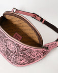 American Darling Fanny Pack Hand Tooled Genuine Western Leather Women Bag Handbag Purse |