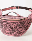 American Darling Fanny Pack Hand Tooled Genuine Western Leather Women Bag Handbag Purse |