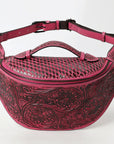 American Darling Fanny Pack Hand Tooled Genuine Western Leather Women Bag Handbag Purse |