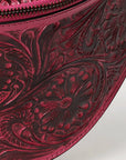 American Darling Fanny Pack Hand Tooled Genuine Western Leather Women Bag Handbag Purse |