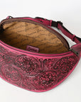 American Darling Fanny Pack Hand Tooled Genuine Western Leather Women Bag Handbag Purse |