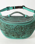 American Darling Fanny Pack Hand Tooled Genuine Western Leather Women Bag Handbag Purse |