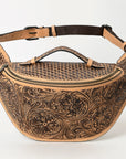 American Darling Fanny Pack Hand Tooled Genuine Western Leather Women Bag Handbag Purse |