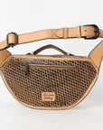 American Darling Fanny Pack Hand Tooled Genuine Western Leather Women Bag Handbag Purse |