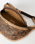 American Darling Fanny Pack Hand Tooled Genuine Western Leather Women Bag Handbag Purse |