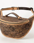 American Darling Fanny Pack Hand Tooled Genuine Western Leather Women Bag Handbag Purse |