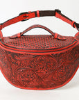 American Darling Fanny Pack Hand Tooled Genuine Western Leather Women Bag Handbag Purse |