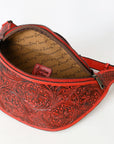 American Darling Fanny Pack Hand Tooled Genuine Western Leather Women Bag Handbag Purse |