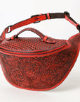 American Darling Fanny Pack Hand Tooled Genuine Western Leather Women Bag Handbag Purse |