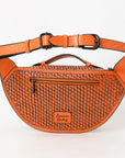 American Darling Fanny Pack Hand Tooled Genuine Western Leather Women Bag Handbag Purse |