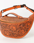 American Darling Fanny Pack Hand Tooled Genuine Western Leather Women Bag Handbag Purse |