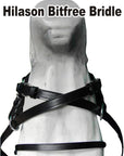 Western Leather Bitless Bitfree Bridle With Reins Black Hilason