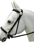 Western Leather Bitless Bitfree Bridle With Reins Black Hilason