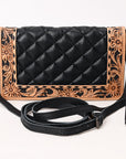 ADBG1667 Organiser Hand Tooled Genuine Western Leather Women Bag