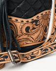 ADBG1670 Bucket Hand Tooled Genuine Leather Women Bag