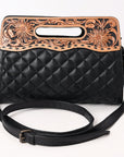 American Darling Clutch Hand Tooled Genuine Leather women bag western Bag