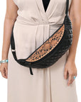 ADBG1680 Fanny Pack Hand Tooled Genuine Western Leather Women Bag