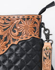 American Darling Crossbody Bucket Hand Tooled Genuine Western Leather Women Bag