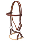 Hilason Western Horse Noseband Rawhide Genuine American Leather Headstall