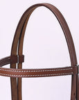 Hilason Western Horse Noseband Rawhide Genuine American Leather Headstall