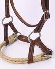 Hilason Western Horse Noseband Rawhide Genuine American Leather Headstall