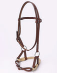 Hilason Western Horse Noseband Rawhide Genuine American Leather Headstall