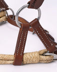 Hilason Western Horse Noseband Rawhide Genuine American Leather Headstall
