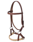 Hilason Western Horse Noseband Rawhide Genuine American Leather Headstall