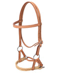 Hilason Western Horse Noseband Rawhide Genuine American Leather Headstall