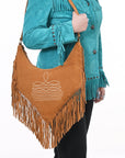 American Darling Small Crossbody Suede Genuine Leather Women's Bag Western Handbag Purse |