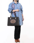 American Darling ADBGA735 Tote Hand Tooled Genuine Western Leather Women Bag Western Handbag Purse