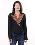American Darling Genuine leather Hand tooled hand carved Women Blazer dress jacket ladies Girl ADBZ060