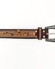American Darling Beautifully Hand Tooled Genuine American Leather Belt Men and Women