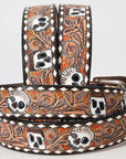 American Darling Beautifully Hand Tooled Genuine American Leather Belt Men and Women
