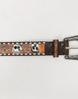 American Darling Beautifully Hand Tooled Genuine American Leather Belt Men and Women
