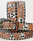 American Darling Beautifully Hand Tooled Genuine American Leather Belt Men and Women