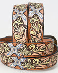 American Darling Beautifully Hand Tooled Genuine American Leather Belt Men and Women
