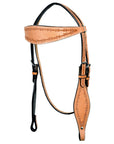 HILASON Western Horse Headstall Breast Collar Set Tack Genuine American Leather