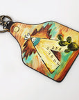 American Darling ADKRM138 Hand Painted Genuine Leather Keyring